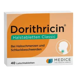 DORITHRICIN Pastillas para la garganta Classic, 40 uds