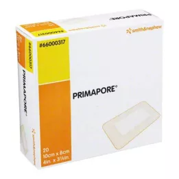 PRIMAPORE Apósito estéril para heridas de 8 x 10 cm, 20 uds