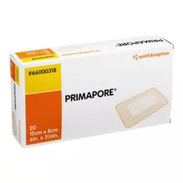 PRIMAPORE Apósito estéril para heridas de 8 x 15 cm, 20 uds
