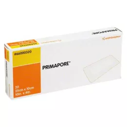 PRIMAPORE Apósito estéril para heridas de 10 x 25 cm, 20 uds