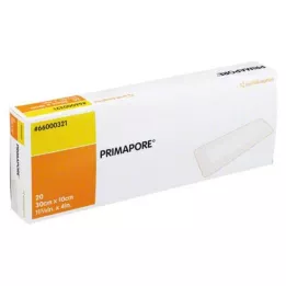 PRIMAPORE Apósito estéril para heridas de 10 x 30 cm, 20 uds