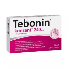 TEBONIN Konzent 240 mg comprimidos recubiertos con película, 30 uds
