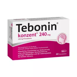 TEBONIN Konzent 240 mg comprimidos recubiertos con película, 60 uds