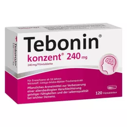 TEBONIN Konzent 240 mg comprimidos recubiertos con película, 120 uds