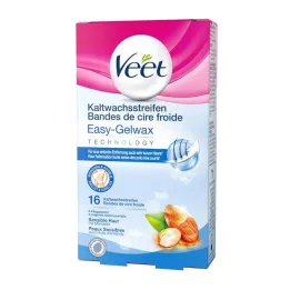 VEET Tiras de cera fría para la línea del bikini &amp; Axilas, 16 uds