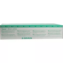 VASCO Guantes de examen blanco Nitril Gr.L, 100 pz