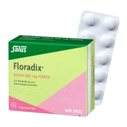 FLORADIX Comprimidos recubiertos con película de hierro 100 mg forte, 100 uds
