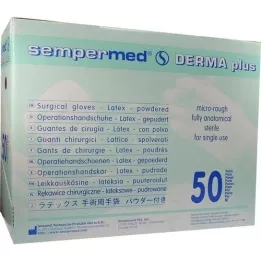 SEMPERMED Derma Plus OP-Handsch.ster.Gep.Gr.7.5 WS, 50x2 pz