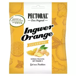 PECTORAL Bombones de naranja y jengibre sin azúcar, 60 g