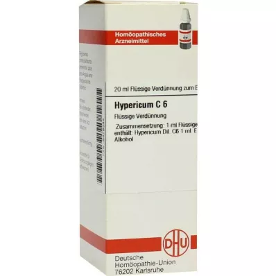 HYPERICUM Dilución C 6, 20 ml HYPERICUM Dilución C 6, 20 ml