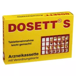 DOSETT Casete de medicamentos S rojo, 1 ud
