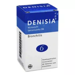DENISIA 6 Tabletas para enfermedades respiratorias, 80 uds