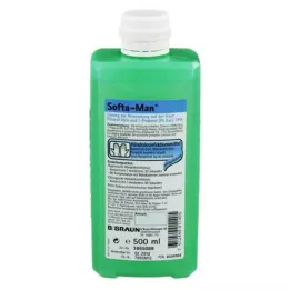 SOFTA MAN Botella dosificadora de desinfectante de manos, 500 ml
