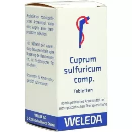 CUPRUM SULFURICUM comprimidos comp., 100 uds