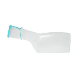 Frasco de orina para hombre de plástico con tapa, 1 ud
