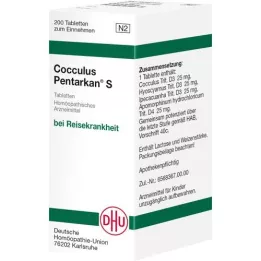 COCCULUS PENTARKAN S tabletas, 200 pz