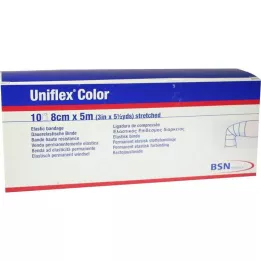 UNIFLEX Vendas universales 8 cm x 5 m azul, 10 uds