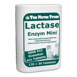 LACTASE 5.000 FCC mini comprimidos de enzimas en dosificador, 120 pz