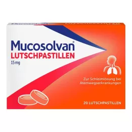MUCOSOLVAN Pastillas para chupar de 15 mg, 20 uds