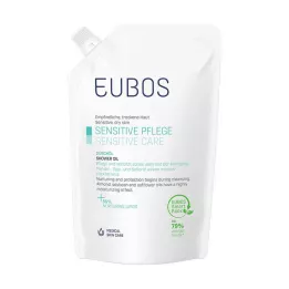 EUBOS SENSITIVE Aceite de ducha F, botella de recambio, 400 ml