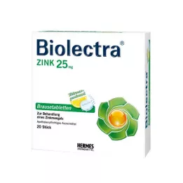 BIOLECTRA Tabletas efervescentes de zinc, 20 uds