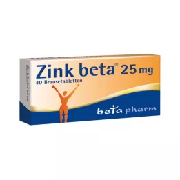 ZINK BETA 25 comprimidos efervescentes, 40 uds
