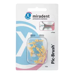 PIC BRUSH Recambio de cepillo interdental 1,8 mm amarillo, 12 uds
