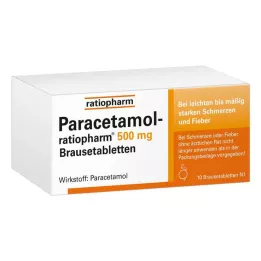 PARACETAMOL-Ratiopharm 500 mg comprimidos efervescentes, 10 uds