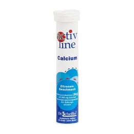Tabletas efervescentes de limón y calcio Activline, 20 piezas
