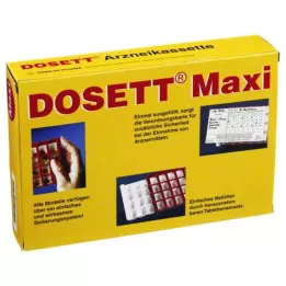DOSETT Maxi casete de medicamentos rojo, 1 ud