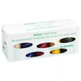 ASKINA Caja de surtido de colores de vendajes adhesivos, 10 piezas