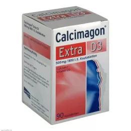 CALCIMAGON Tabletas masticables Extra D3, 90 uds
