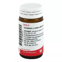 VERATRUM Glóbulos de raíz de E D 6, 20 g