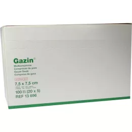 GAZIN Gasa comp. 7,5x7,5 cm estéril 12 capas medianas, 20X5 uds