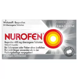NUROFEN Comprimidos recubiertos de ibuprofeno 400 mg, 24 uds