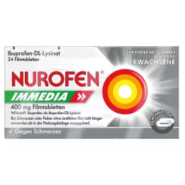 NUROFEN Immedia 400 mg comprimidos recubiertos con película, 24 uds