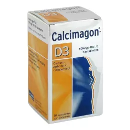 CALCIMAGON Tabletas masticables D3, 30 uds