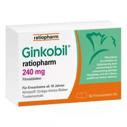 GINKOBIL-ratiopharm 240 mg comprimidos recubiertos con película, 60 uds
