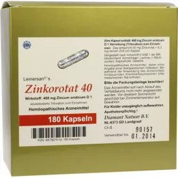 ZINKOROTAT 40 Cápsulas Leinersan, 180 pz