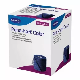 PEHA-HAFT Cinta fijadora de color sin látex 10 cm x 20 m azul, 1 pieza