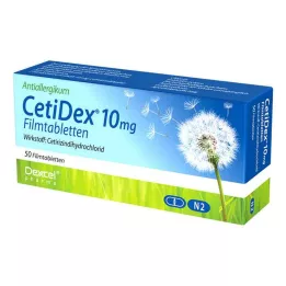 CETIDEX Comprimidos recubiertos con película de 10 mg, 50 uds