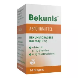 BEKUNIS Grageas de Bisacodilo 5 mg comprimidos gastrorresistentes, 10 uds