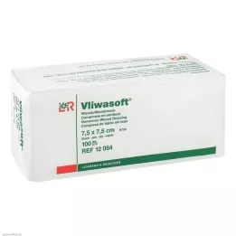 VLIWASOFT Compresas no tejidas 7,5x7,5 cm no estériles 6l., 100 uds