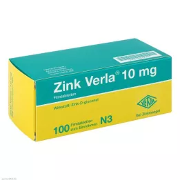 ZINK VERLA Comprimidos recubiertos con película de 10 mg, 100 uds