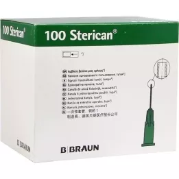 STERICAN Cánulas 21 Gx7/8 0,8x22 mm romas, 100 uds
