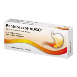 PANTOPRAZOL ADGC Comprimidos gastrorresistentes de 20 mg, 7 uds