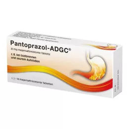 PANTOPRAZOL ADGC Comprimidos gastrorresistentes de 20 mg, 14 uds