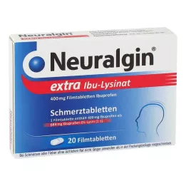 NEURALGIN Comprimidos recubiertos con película de Ibu-Lysinat extra, 20 uds