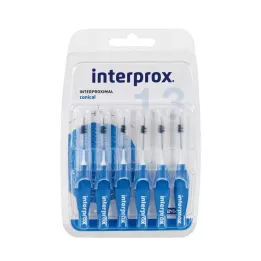 INTERPROX Cepillo interdental cónico azul Blis, 6 uds