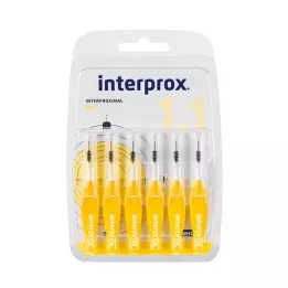 INTERPROX Mini blíster de cepillos interdentales amarillos, 6 uds